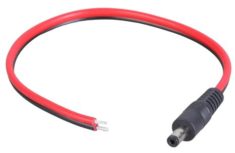 YUNNIAN DC5521 Male Power Supply Repair Cable 5.5mmx2.1mm For CCTV Cameras And LED Lights 14AWG