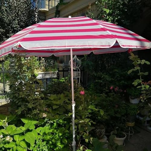 DLAZUM Ombrellone da Spiaggia Portatile da 6 Piedi, ombrellone da Esterno con meccanismo di inclinazione, Antivento/Anti-UV/Impermeabile, ombrellone da Giardino