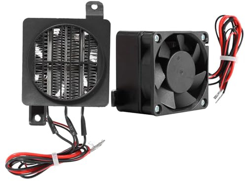 Ejoyous PTC Fan Heater 12V 24V 180W 300W Fast Heating Energy Saving with Mounting Holes for Heater Humidifier Air Conditioning (24V 150W)