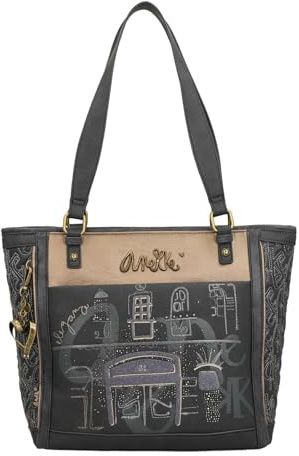 Anekke Schultertasche Shopper Boutique Shoulder Bag Multicolor dunkelblau