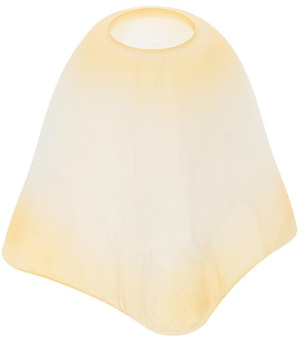 Toddmomy Europäischer Glas Lampenschirm Gelb Mittelgroß Decken Wandleuchte Abdeckung für Zuhause Langlebig Sicher und Lichtstreuend
