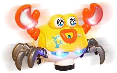 Generisch Krabbelnde Krabbe Spielzeuggerät - Musikalische Krabbelaktivität, Interaktiv, Mit LED-Licht,Kinderkrabbenspielzeug - Für Mädchen, Die Krippe, Bildung, Lernen Und Den Geburtstagsfest