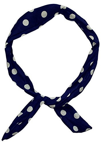 Soul-Cats Haarband viele Styles!-Polkadots Rockabilly Schleife Punkte Streifen rot Weiss Marine pink, Modell: Marine/weiß gr.Pkt.