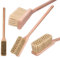 ToolSpace Handbesen mit langem Stiel | 58 x 7 x 5,7 cm | Holzbesen | Schneefeger | Kehrwisch | Handfeger Langer Stiel Weich Naturhaar | Besen Winkel | Autowaschbürste | Holzgriff | Ofen Handfeger