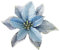 KEPATO Weihnachtsstern mit Glitzer, Weihnachtsstern, künstliche Blumen, Weihnachtsbaumschmuck, 12 Stück (blau)