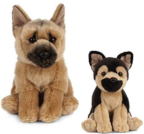 Living Nature Plüschtier Hund und Welpe