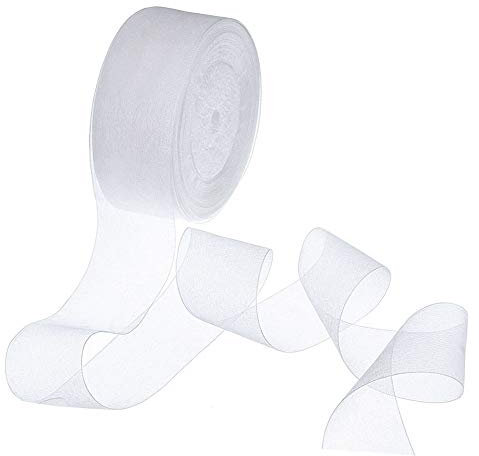 TANCUDER Organzaband Geschenkband Schleifenband Hochzeit Antennenband Weiß Organza Handwerk Band Schimmernd Schleifenband Tüllband für Hochzeit, Party-Dekorationen, Geschenkverpackungen 45mx4cm