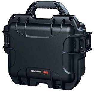Nanuk 905 Wasserdichtes Hartschalen-Gehäuse mit Schaumstoffeinlage für Sennheiser EW/Sony UWP/Senal Mikrofon-Set, Schwarz
