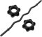 MOVIT® Profi SZ Curlstange, 30mm STANDARDNORM, Auswahl: 120cm (7kg) o. 130cm (8kg), Verchromt/Schwarz, Sternverschluss/Federverschluss, Hantel Curl Stange Hantelstange