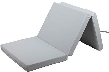 Gutekissen® Weichbodenmatte Gymnastikmatte Turnmatte Fitnessmatte Faltmatratze 3 EKO MAT (195x85x5, Hellgrau)