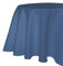 texpot Gartentischdecke 220 cm rund in Blau mit Leinen Optik Lotuseffekt Fleckschutz Bügelfrei Tischdecke
