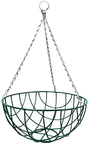 Elixir Gardens Green Hanging Basket Various Widths 12-18 Optional Liners and Brackets | 18 x2