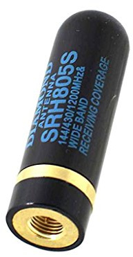 TKQIrene 2pcs SRH805S SMA-M Antenne UHF VHF Double Bande Talkie Bande Antenne SMA Mâle Walkie Antenne SMA Mâle Connecteur d'antenne Radio pour