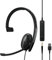 EPOS Sennheiser Adapt 130 USB-C II (1000917) – Kabelgebundenes einseitiges, UC-optimiertes Headset mit USB-C-Konnektivität – Überlegener Klang – verbesserter Komfort, Anrufsteuerung – Schwarz