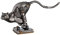 Brillibrum Design Figur Steampunk Raubkatze Deko Puma Mechanical Skulptur Zahnrad Dekoration Industrial Steam Punk Kunst Figur (Puma/Variante 4)