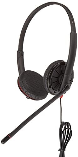 Plantronics Blackwire C325 Stereo 3.5mm & USB corded Headset for PC, Tablet, & Mobile Phone (Renewed)