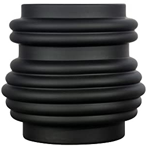 ByOn Mila Vase in der Farbe: Schwarz, aus Steingut mit gummierter Oberfläche hergestellt, Maße: ø26,5x25cm, 5260605001
