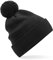 Beechfield B450N Organic Cotton Snowstar Beanie - Black
