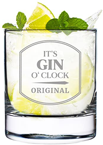 polar-effekt Ginglas mit Gravur - Gin Tonic Glas Cocktailglas für Mixgetränke - Geschenk zum Geburtstag für Männer und Frauen