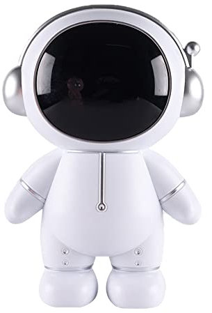 Hosoncovy Astronaut Sparschwein Spardose Spaceman Spardose Astronaut Figur Dekor Desktop Skulptur Statue (Silber)