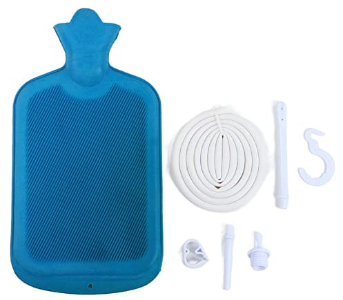 Bolsa de Enema de Silicona, Kit de Enema de Nivel Médico Práctico, Portátil y Duradero, Juego Completo de Irrigador Cómodo de 2L Limpieza de Colon, para Enemas de Limpieza de Desintoxicación