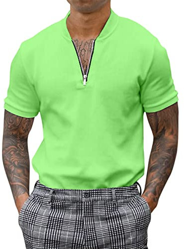 LAOSU Homme Polo Regular Fit Manches Courtes Été Polo Homme,Décontractée Polo Bleu Marine Homme,Polo Style,Polosport,Chemisier Zebre,Polo Rose Pale Homme