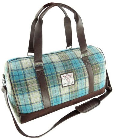 Glen Appin LB1026 Wochenendtasche Harris Tweed Clyde, Col122 Türkis, L, Reisetasche