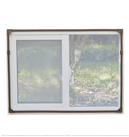 BHADANI Invisible Window screen Mosquito Net Household Self Adhesive Suction Cup Magnetic Window Mesh Mosquito Net magnetic screen door-240 x 220cm,blacknet white frame