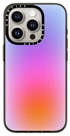 CASETiFY Compact Case for iPhone 15 Pro [2X Military Grade Drop Tested / 4ft Drop Protection] - Color Cloud - Clear Black