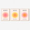 Enthusiasm Leinwandbild, Gemälde, Geist, Körper, Seele, positives Aura-Poster für Zimmer, ästhetisch, 30 x 40 cm, 3er-Set