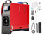 ShockFlo 12V Dieselheizung, 8KW Standheizung Diesel, Air Diesel Heizung mit LCD Hochwertiges Display Fernbedienung Schalldämpfer, Luftheizung Air Diesel Standheizung für Auto RV LKW KFZ PKW Bus(Rot)