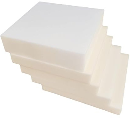 All4All - Schaumstoff Matratze 40x40x8 - Schaumstoffplatte - RG 25/44 - Mittelhart - Möbelschaum - Polsterschaum - Schaum - Polster Schaumstoff