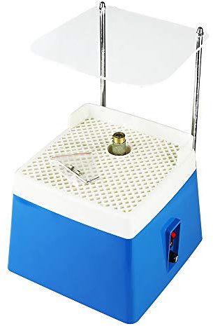 Diamond Glass Art Grinding Tool Machine with Splash Guard Face Shield Tray - Portable Stained Glass Grinder for Enhanced Safety and Precision Grinding