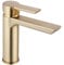 Rea Waschtischarmatur ARGUS BRUSH GOLD HIGH Wasserhahn Bad Badarmatur aus Messing Armatur für Waschbecken Badezimmer Mischbatterie Waschbecken Einhebel (Gold)