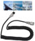 Jopwkuin 8Pin Mic Cable Male to Female Cord, Handy Coiled Extension Microphone Cable for Transceivers with 8 pin Circular Microphone Connectors and Radio Transceiver Equipment