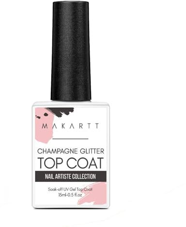 Makartt Top Coat Gel UV Glitzer 15ml für Gel Nagellack