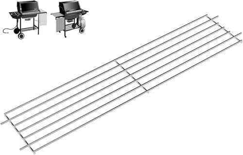 PETKAO 7513 Grill-Warmhalterost für Weber Genesis 1000 Teile Genesis 1000-5500, Genesis Silber/Gold C & B, 80633 Erhöhtes Grillrost für Weber Spirit 700 Genesis Platinum Grill, Edelstahl, 63,2 x 11,9