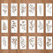 18pcs Flower Stencils for Painting on Walls, 3.4 x 7.9 Inch Large Reusable Wildflower Stencil for Painting Wood, Spring Plant Floral Stencil for Art Craft Canvas Wall Furniture