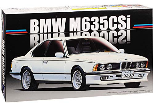 alles-meine.de GmbH B*M*W 6er 635 CSI E24 Coupe Weiss 1975-1989 Kit Bausatz 1/24 Fujimi Modell Auto mit individiuellem Wunschkennzeichen