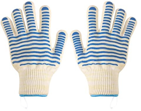 Ofenhandschuhe, 500 °C Hitzebeständige Handschuhe aus Silikon Grillhandschuhe rutschfeste Feuerfeste Ofenhandschuhe Grillhandschuhe Küchenhandschuhe für Männer Frauen Kochen Backen Grillen