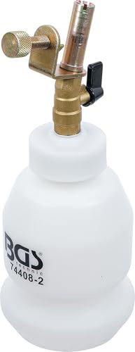 BGS 74408-2 | Bremsflüssigkeits-Nachfüllflasche | 1 l | für Art. 74408 | Ersatzflasche | für Druckluft-Bremsenentlüfter-Satz 2-tlg.