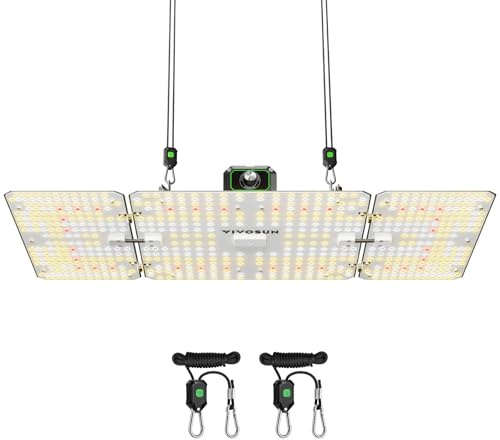 VIVOSUN LumaLight Lampada LED per Coltivazione, Luce a Spettro Completo per Piante, 200W Smart Dimmerabile con PPFD Elevato per Piante da Interno, Semina, Ortaggi e Fioritura