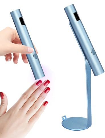 Fnaekier Nail UV Lamp - Quick Dry Nail Lamp - Professional Rechargeable Portable Dryer for Women Home Polish Fast Drying Girls Manicure Salon Travel