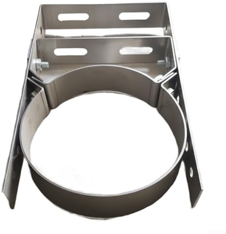 Hasaller Soporte ajustable de tubo de chimenea de acero inoxidable de 6 pulgadas, abrazadera de chimenea de pared para chimeneas, estufas de leña y calderas con soporte resistente de 150 mm de