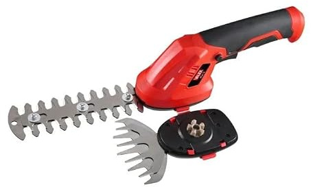 Valex Forbici a Batteria RSA72 per Erba e Siepi, Rosso/Nero, 7,2V