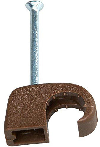 Kopp 342706082 - Clip Iso 7-10 mm, con spillo in acciaio, 30 mm, 50 pezzi, colore: Marrone