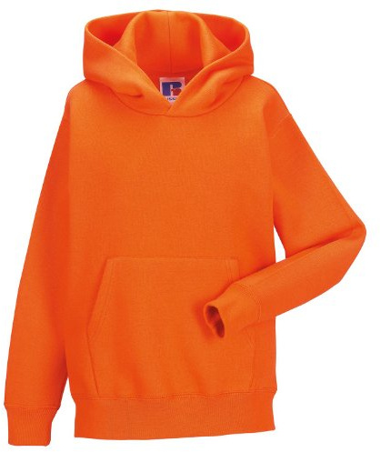 Jerzees Schoolgear Childrens Hooded Sweatshirt (11-12) (Orange)