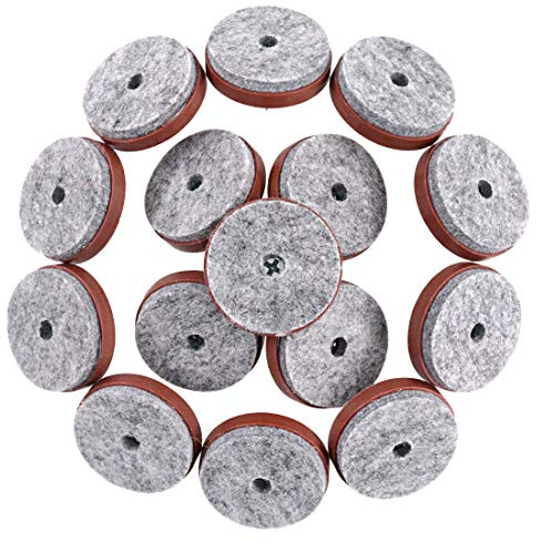 Swpeet Möbelgleiter Möbelgleiter zum Anschrauben Filzgleiter Bodenschutz für Holzbeinfüße von Stuhl Tisch Sofa 38 mm