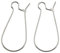 Perlin - 30Stk Edelstahl Ohrhaken Ohrringe 25mm Haken U-Form Ohrfeder Silber Creolen Ohrhänger Schmuckzubehör - Schmuckherstellung