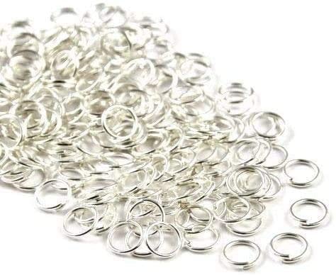 Angel Malone 100 x Silver Superior Super Strong Metal Jump Rings Jewellery Making Findings - UK Seller (Silver 5mm x 1mm)